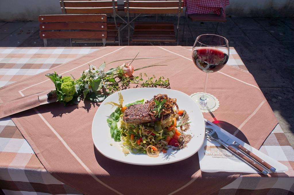 Hotel - Restaurant Kastanienhof Lauingen Екстериор снимка